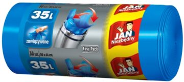 Worki na śmieci Jan Niezbędny 35L 30szt niebieskie
